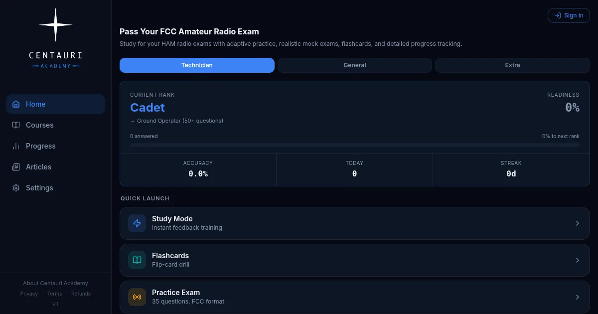 Centauri Academy screenshot