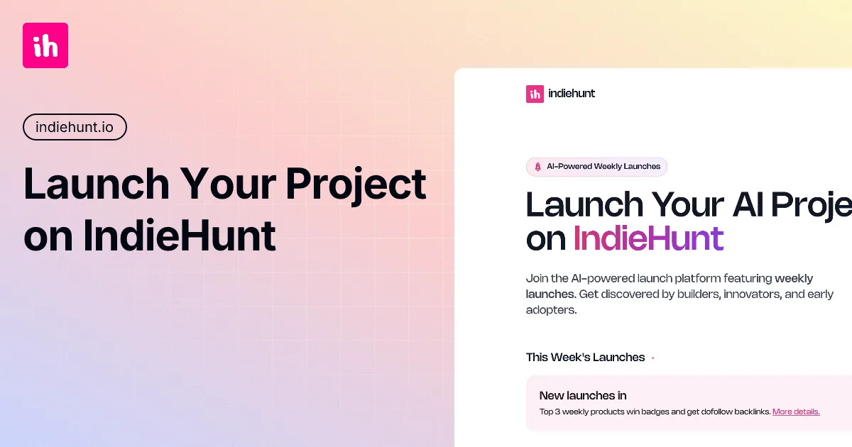 IndieHunt screenshot